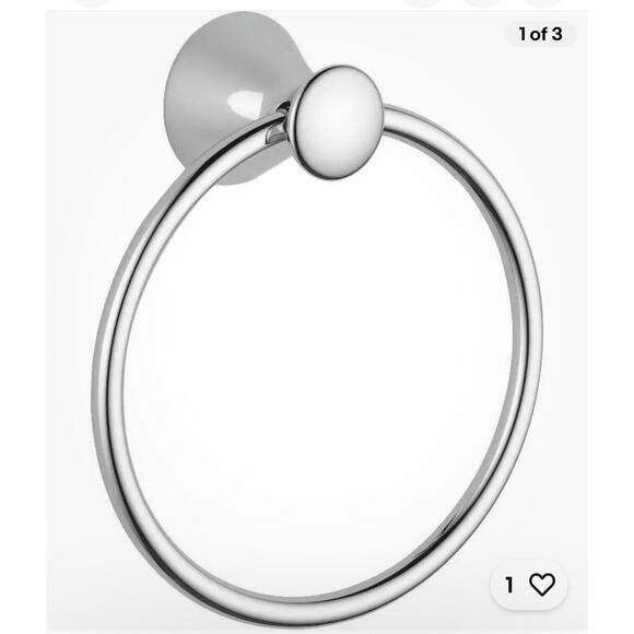 Delta Lahara Chrome Towel Ring & Toilet Paper Roll Open Box 73846 and 73850 - Picture 3 of 8